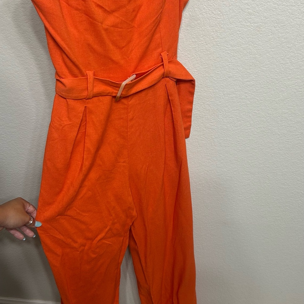Monteau Vibrant Orange Jumpsuit